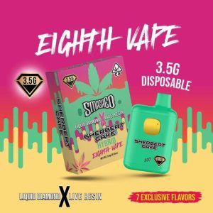 Smashed 3.5 gram Live Diamond Resin Disposable Vape