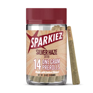 Sparkiez – Silver Haze 14g Prerolls
