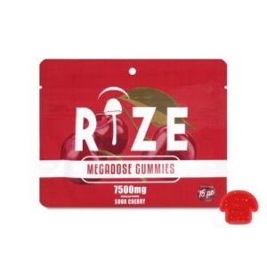 Rize | Super Cherry Mushroom Gummies | Megadose 7500mg – 15ct