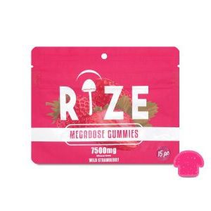 Rize |  Wild Strawberry Mushroom Gummies | Megadose 7500mg – 15ct