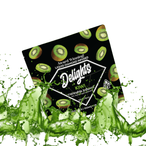 Delight Liquid Diamond Gummies Kiwi/Blue Raspberry 100mg THC